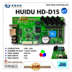HD-D15 Videotron & Running Text Controller Card HUB 75 | Full Color RGB - USB + LAN + WiFi