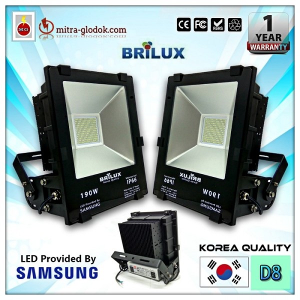 LED Floodlight Lampu Tembak Samsung AC 220V 190W